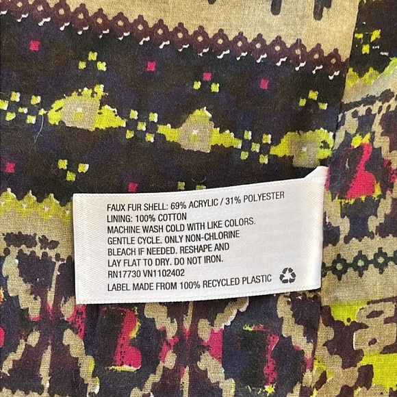 Mossimo Faux Fur Open Front Vest - Brown, Women’s Size S/P - Picture 5 of 8